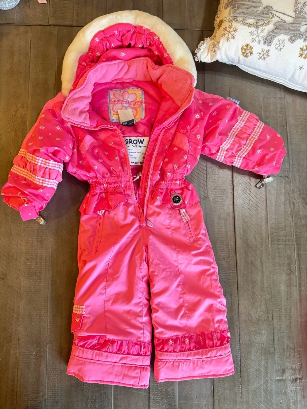 Obermeyer Pink One-Piece snowsuit